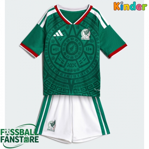 Mexiko Replik Heimtrikot Kinder WM 2026 Kurzarm (+ Kurze Hosen)